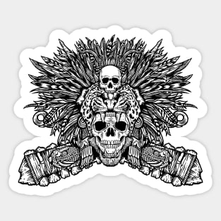 Jaguar Skull Mask Sticker